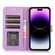 iPhone 14 Pro Skin Feel Embossed Sunflower Horizontal Leather Case - Purple