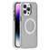 iPhone 14 Pro Skin Feel Frosted MagSafe Magnetic Holder Phone Case - Light Grey