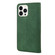 iPhone 14 Pro Skin Feel Splicing Leather Phone Case - Green