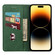 iPhone 14 Pro Skin Feel Splicing Leather Phone Case - Green