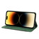 iPhone 14 Pro Skin Feel Splicing Leather Phone Case - Green