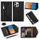 iPhone 14 Pro Skin Feel Zipper Horizontal Flip Leather Case - Black