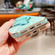 iPhone 14 Pro Solid Color Electroplated Metal Holder Phone Case - Light Green