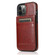 iPhone 14 Pro Solid Color PC + TPU Protective Phone Case - Brown