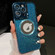 iPhone 14 Pro Starry Glitter MagSafe Lens Holder Phone Case - Blue