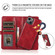 iPhone 14 Pro Strong Magnetic Detachable Leather Case - Red