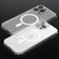 iPhone 14 Pro SULADA Crystal Sand Series Electroplating Frosted MagSafe Magnetic Phone Case - Transparent