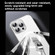 iPhone 14 Pro SULADA Crystal Sand Series Electroplating Frosted MagSafe Magnetic Phone Case - Transparent