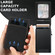 iPhone 14 Pro Suteni H19 Litchi Grain 2-in-1 MagSafe Removable Card Box Back Phone Case - Black