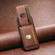iPhone 14 Pro Suteni M2 Oil Wax MagSafe Horizontal Card Bag Phone Case - Brown