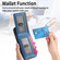 iPhone 14 Pro Twill Fabric Leather Vertical Flip RFID Card Bag Phone Case - Blue