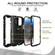 iPhone 14 Pro Two-color Ring Holder Phone Case - Black