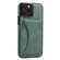 iPhone 14 Pro Ultra-thin Shockproof Phone Protective Case with Holder - Green