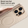 iPhone 14 Pro Wave Texture Liquid Silicone Titanium MagSafe Phone Case - Black