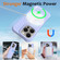 iPhone 14 Pro Wave Texture MagSafe Magnetic Liquid Silicone Phone Case - Purple
