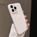 iPhone 14 Pro Wave Texture PC Shockproof Phone Case - White