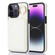 iPhone 14 Pro YM007 Ring Holder Card Bag Skin Feel Phone Case - White