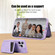 iPhone 14 Pro Zipper Card Bag Back Cover Phone Case - Purple