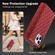 iPhone 14 Pro Zipper Multi-Card Wallet Rhombic Leather Phone Case - Red
