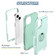 iPhone 14 Plus 3 in 1 Ring Holder Phone Case - Mint Green