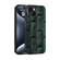 iPhone 14 Plus ABEEL Beast Pattern 6D Micro-Embossed MagSafe Genuine Leather Phone Case - Green