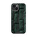 iPhone 14 Plus ABEEL Beast Pattern 6D Micro-Embossed MagSafe Genuine Leather Phone Case - Green