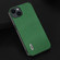 iPhone 14 Plus ABEEL Black Edge Genuine Leather Mino Phone Case - Green