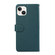 iPhone 14 Plus ABEEL Delicate Texture Splicing RFID Leather Phone Case - Green