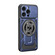 iPhone 14 Plus Armor Rotating Holder MagSafe Phone Case - Blue