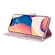 iPhone 14 Plus Bronzing Painting RFID Leather Case - Dreid Flower World