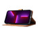 iPhone 14 Plus Calf Texture Double Fold Clasp Horizontal Flip Leather Case - Brown