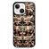 iPhone 14 Plus Camouflage Eiderdown Airbag Phone Case - Army Green-B