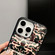 iPhone 14 Plus Camouflage Eiderdown Airbag Phone Case - Green-A