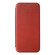 iPhone 14 Plus Carbon Fiber Texture Flip Leather Phone Case - Brown