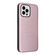iPhone 14 Plus Carbon Fiber Texture Flip Leather Phone Case - Pink