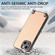 iPhone 14 Plus Carbon Fiber Texture Leather Back Phone Case with Crossbody Strap - Khaki