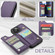 iPhone 14 Plus CaseMe C22 Card Slots Holder RFID Anti-theft Phone Case - Purple