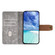 iPhone 14 Plus Color Stitching Skin Feel Leather RFID Blocking Phone Case - Grey