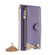 iPhone 14 Plus Crossbody Chain Fishtail Litchi Leather Phone Case - Purple
