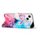iPhone 14 Plus Crossbody Painted Marble Pattern Leather Phone Case - Pink Purple