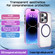 iPhone 14 Plus Crystal TPU Hybrid PC MagSafe Phone Case - Transparent Purple