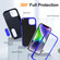 iPhone 14 Plus Defender Gen2 Rugged PC + Silicone Phone Case with Holder - Dark Blue