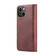 iPhone 14 Plus DG.MING Crazy Horse Texture Detachable Magnetic Leather Case - Red