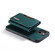 iPhone 14 Plus DG.MING M2 Series 3-Fold Card Bag Leather Case - Green