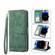 iPhone 14 Plus Dierfeng Dream Line TPU + PU Leather Phone Case - Green