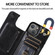 iPhone 14 Plus Double Buckle Phone Case - Black
