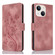 iPhone 14 Plus Dreamy Butterfly Love Flower Embossed Leather Phone Case - Rose Gold