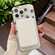 iPhone 14 Plus Dual-side Laminating IMD MagSafe Phone Case - Black and White Daisy