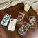 iPhone 14 Plus Dual-side Laminating IMD MagSafe Phone Case - Black and White Daisy