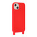 iPhone 14 Plus Elastic Silicone Lanyard Case - Red